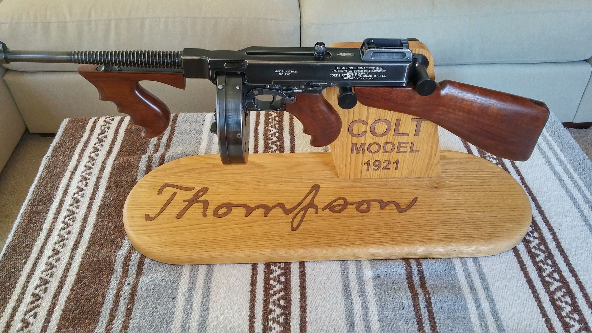 My 1921 Colt Display Page 2 Thompson Submachine Gun Message Board